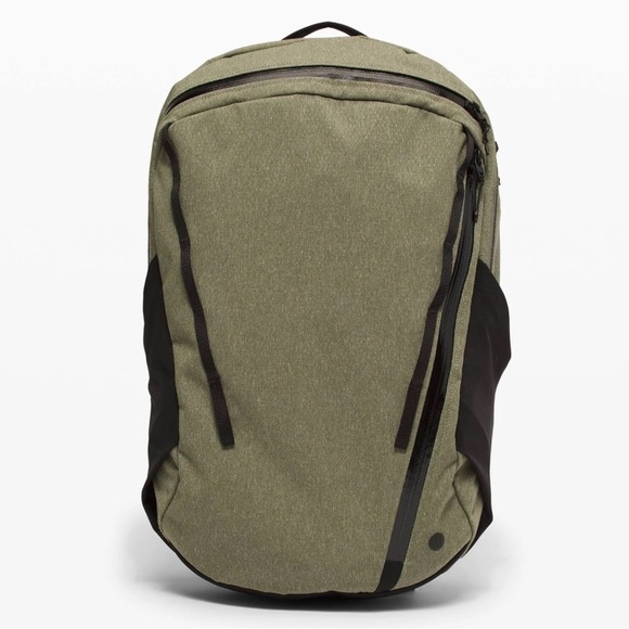 Lululemon Core Backpack 2.0 20L Water Repellent NWT Green Black Zippers Laptop main image 10